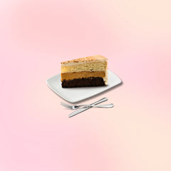 Salted Caramel Cold Brew Cake Slice