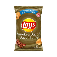 Lay's Smokey Bacon Potato Chips (220g)