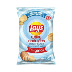 Lay's Wavy Lightly Salted Chips (235g)