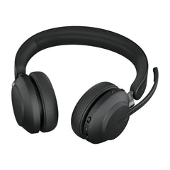 Jabra Evolve2 65 UC Stereo Wireless Headset with Link 390a USB-A & Charging Stand – Black