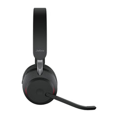 Jabra Evolve2 65 UC Stereo Wireless Headset with Link 390a USB-A & Charging Stand – Black