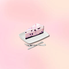 White Chocolate Blueberry Cheesecake Slice