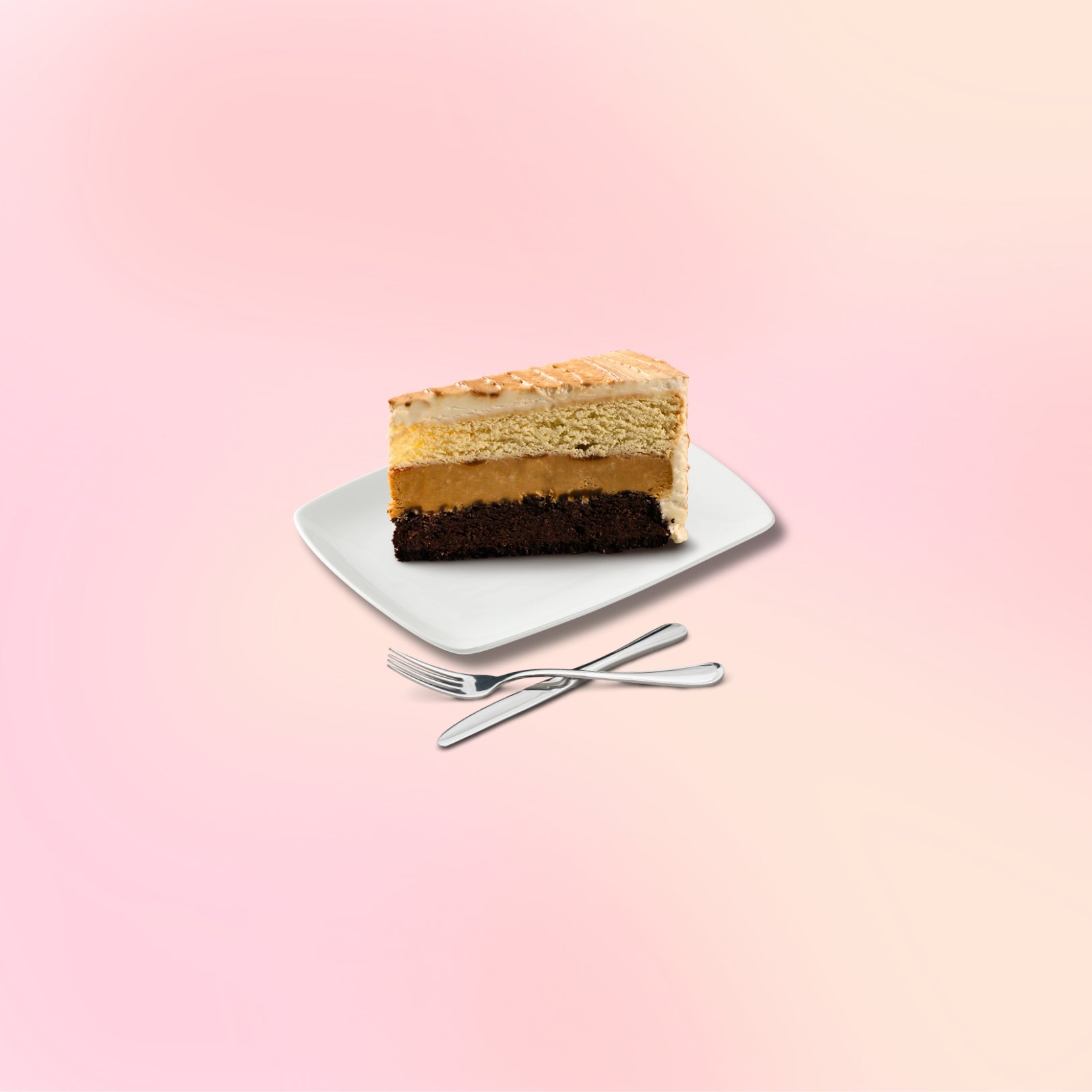 Salted Caramel Cold Brew Cake Slice