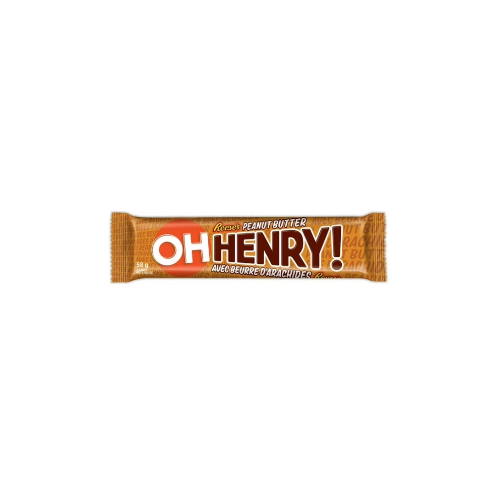OH HENRY! Reese's Peanut Butter Chocolate Candy Bar (58g)