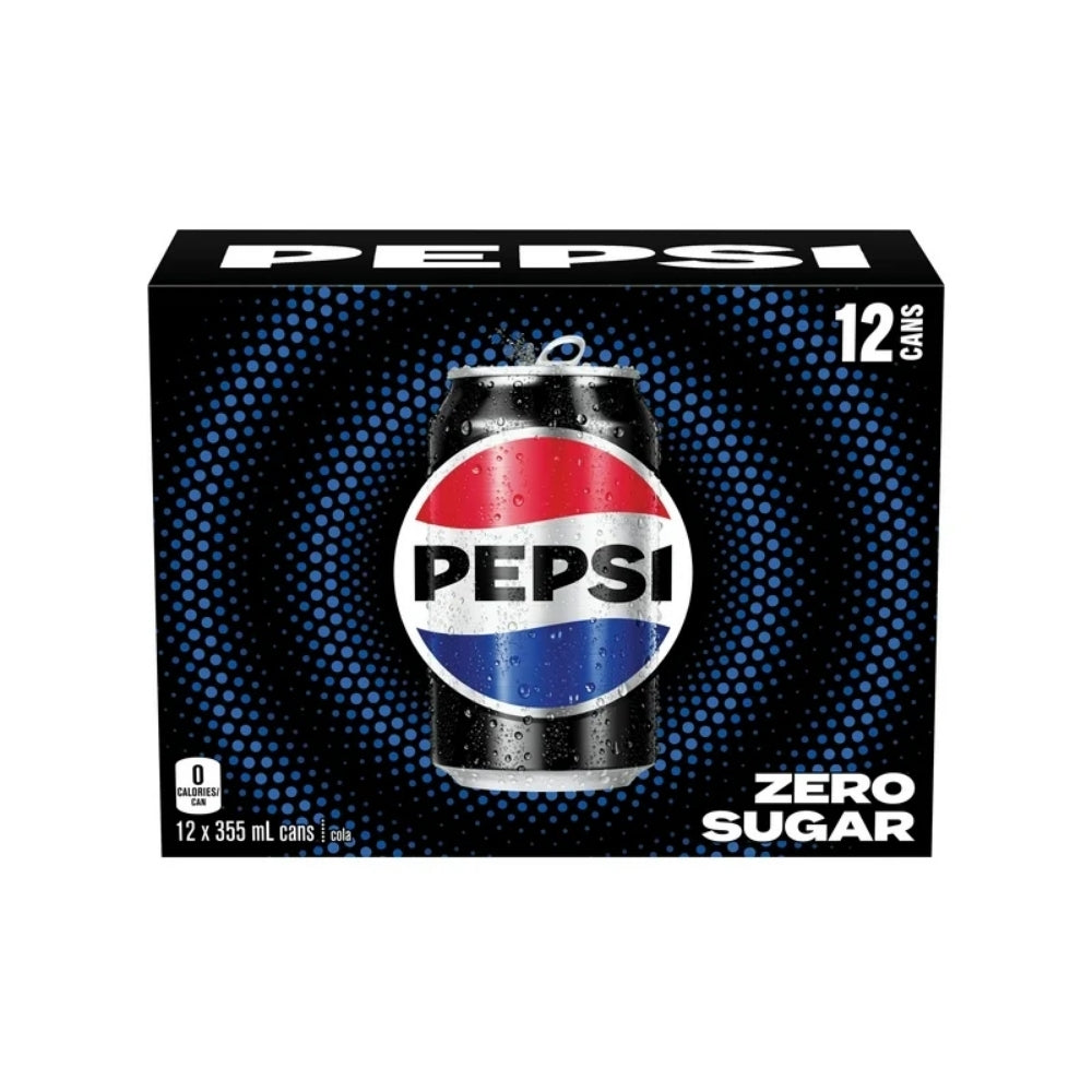 Pepsi Zero Sugar Cans (12x355ml)