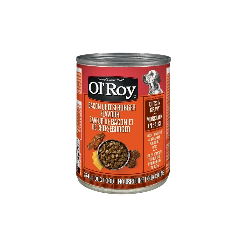 Ol' Roy Bacon and Cheeseburger Wet Dog Food (374g)