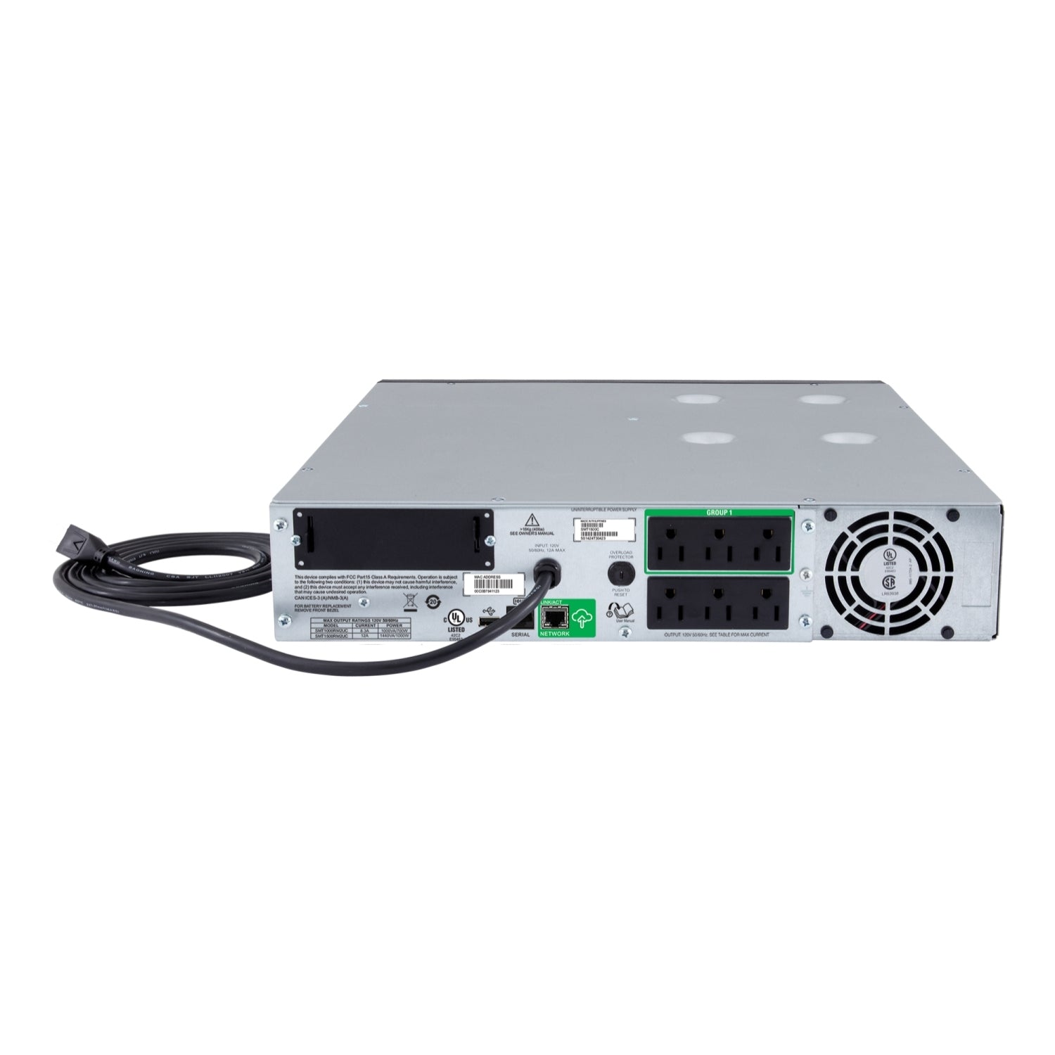APC Smart-UPS SMT1500RM2UC 1500VA 1000W 2U Rackmount UPS with SmartConnect