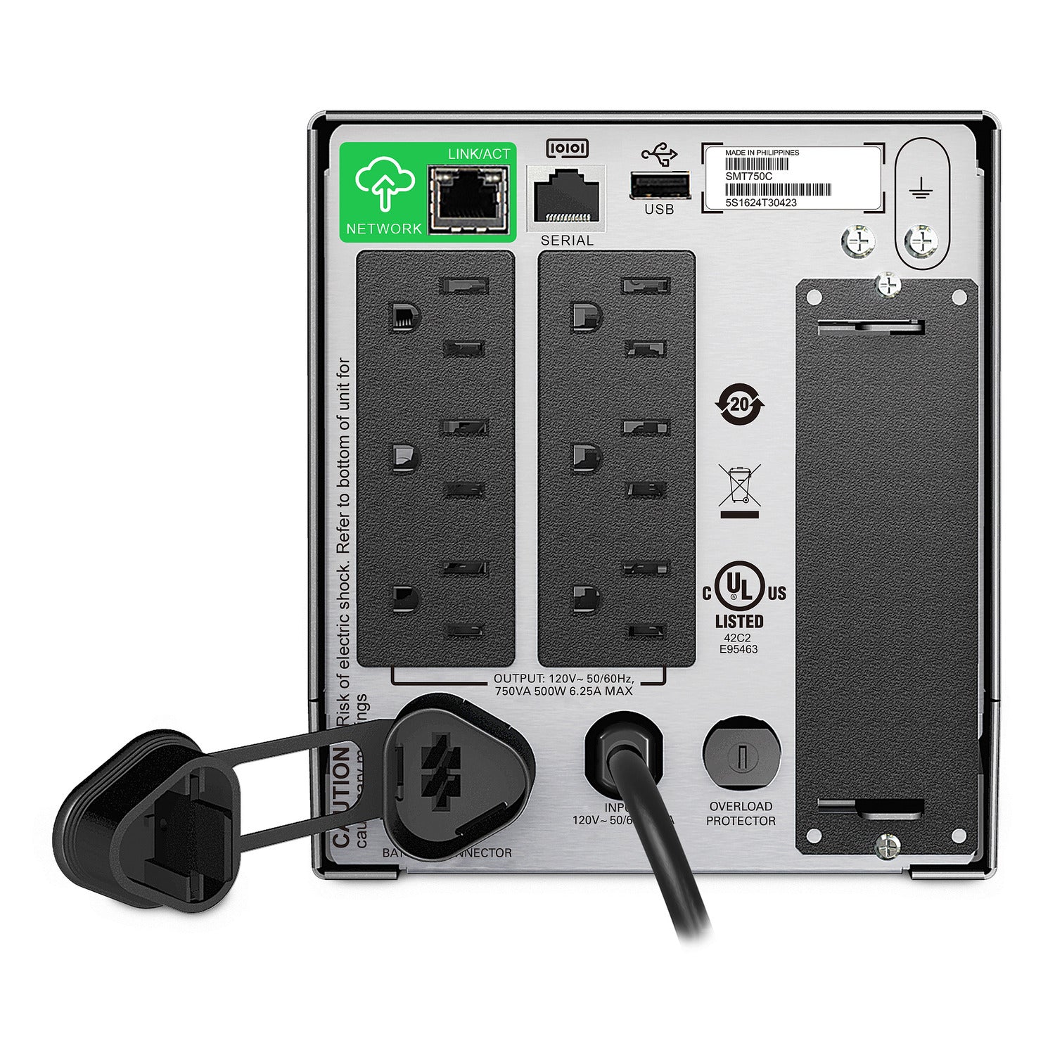 APC Smart-UPS SMT750C 750VA 500W UPS with SmartConnect