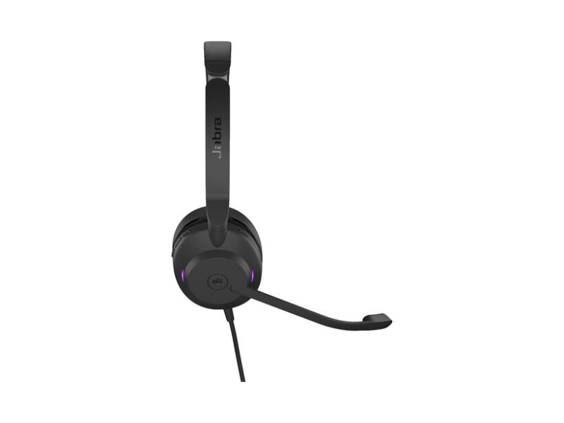 Jabra Evolve2 30 SE UC Stereo Wired Headset USB-C/A – Black