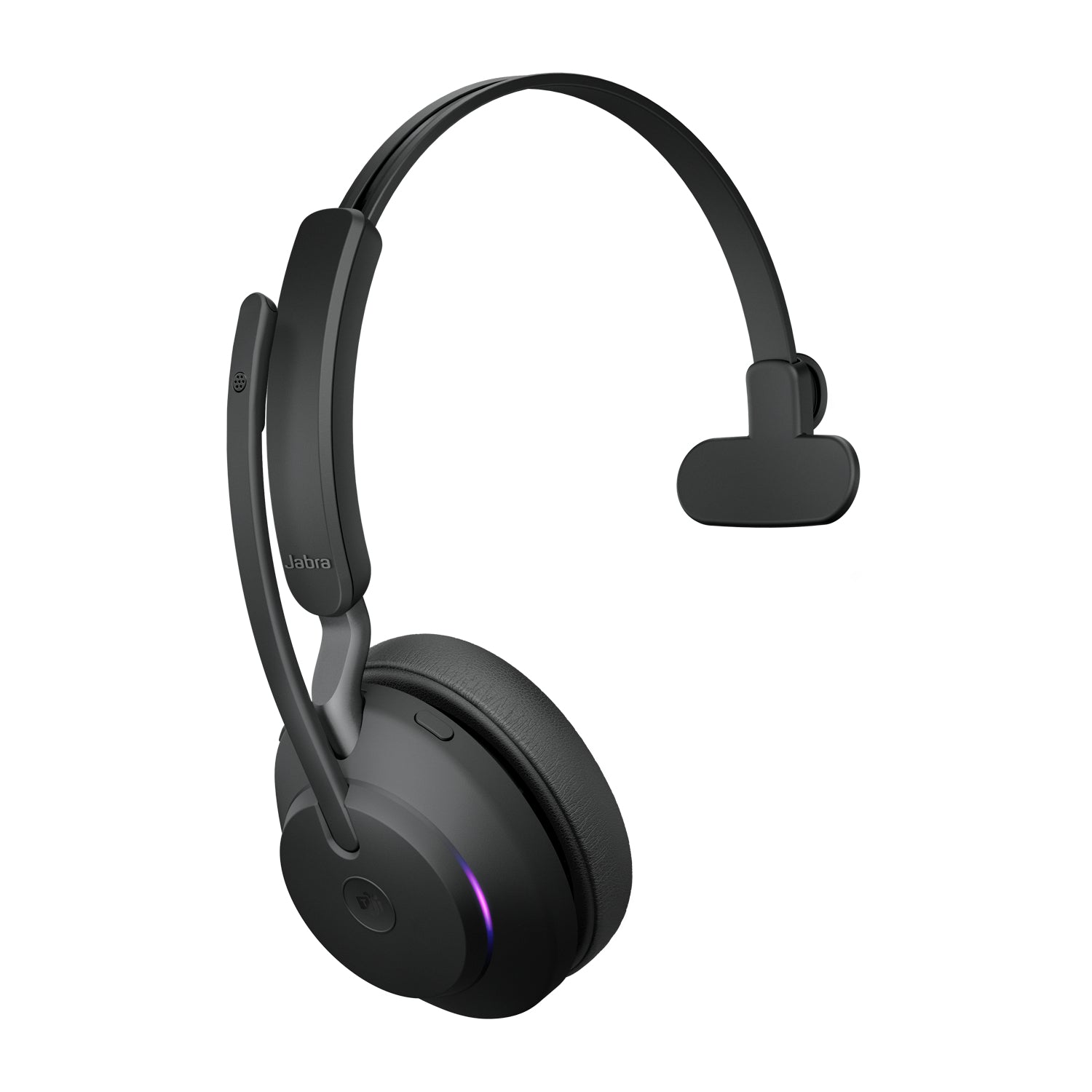 Jabra Evolve2 65 MS Mono Wireless Headset with Link 390a USB-A & Charging Stand – Black