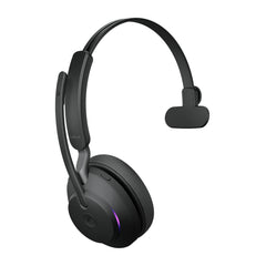 Jabra Evolve2 65 MS Mono Wireless Headset with Link 390a USB-A & Charging Stand – Black