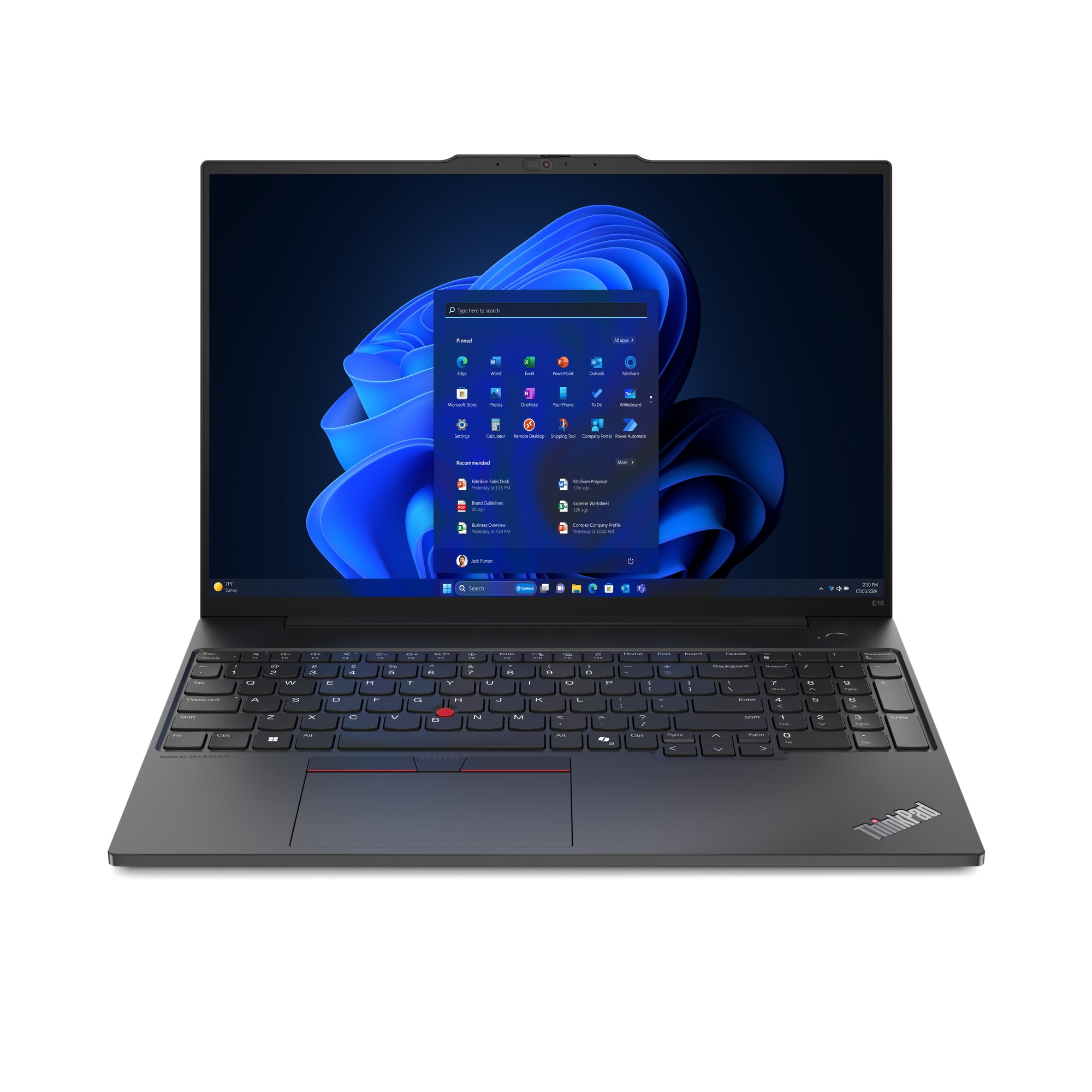 Lenovo ThinkPad E16 Gen 2 16" Laptop – Ryzen 5 PRO 7535U, 16GB RAM, 256GB SSD, Windows 11 Pro