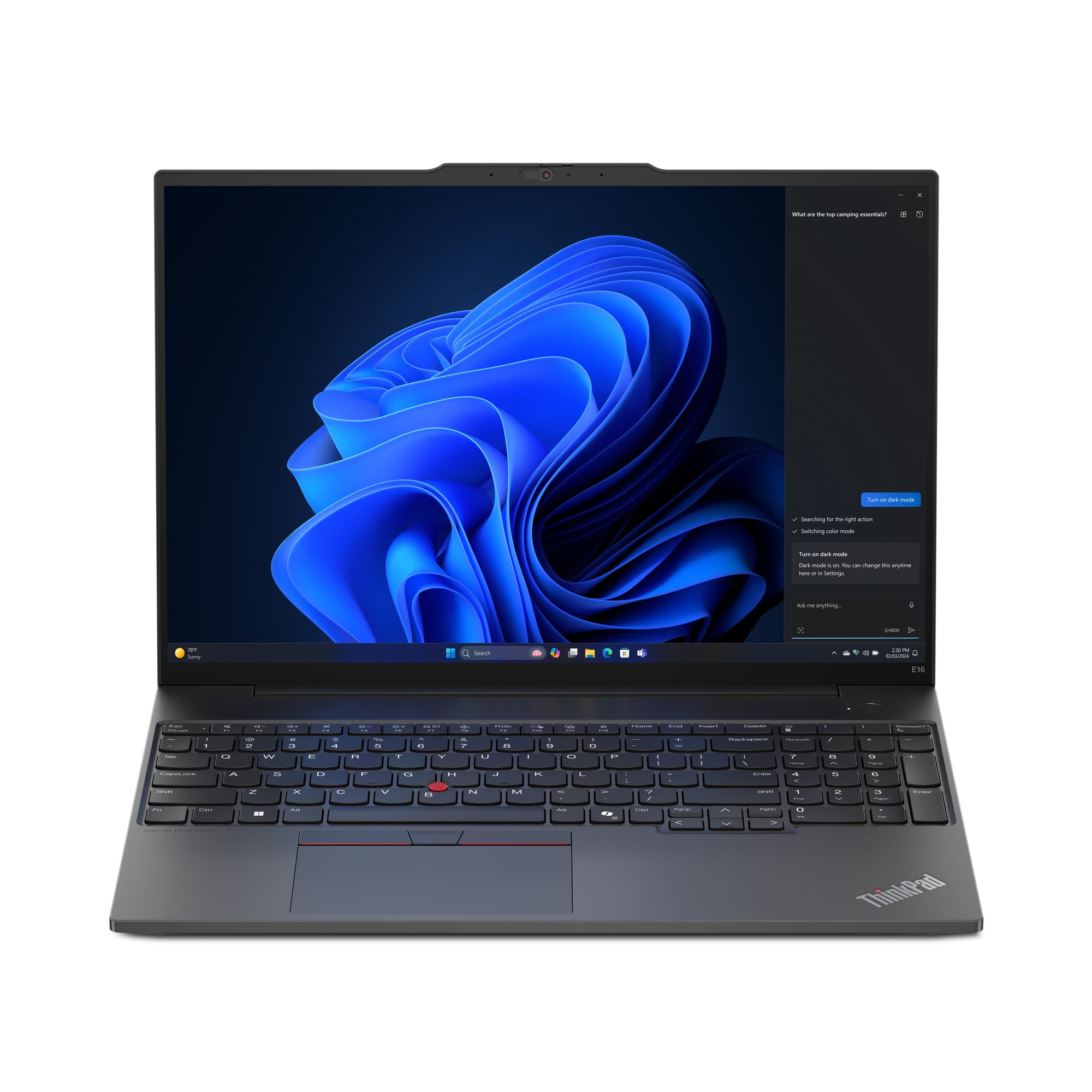 Lenovo ThinkPad E16 Gen 2 16" Laptop – Ryzen 5 PRO 7535U, 16GB RAM, 256GB SSD, Windows 11 Pro