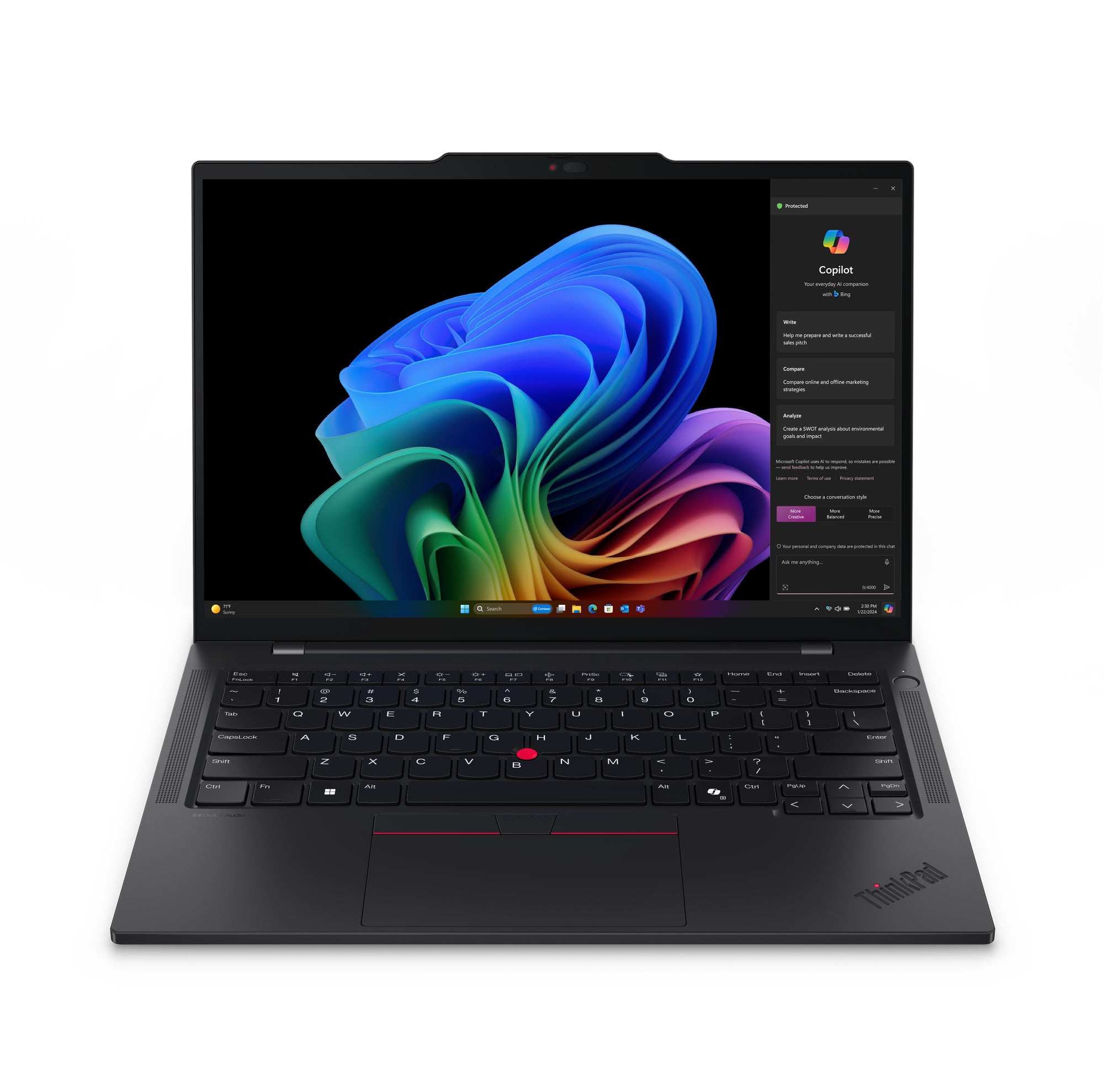 Lenovo ThinkPad T14s Gen 6 14" Copilot+ PC – Snapdragon X Plus, 16GB RAM, 512GB SSD, Windows 11 Pro
