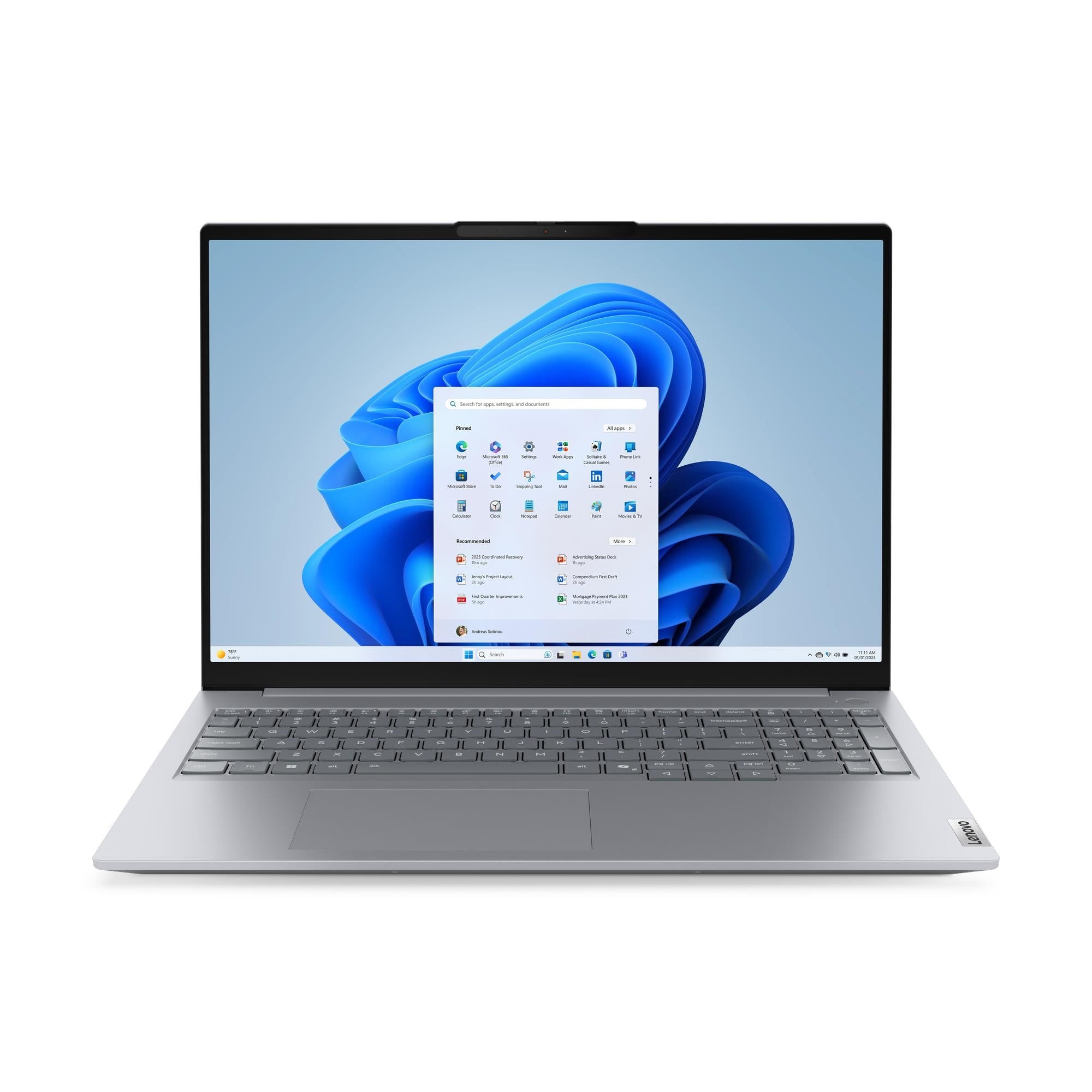 Lenovo ThinkBook 16 G9 16" Touchscreen Laptop – Intel Core 7 240H, 16GB RAM, 512GB SSD, Windows 11 Pro