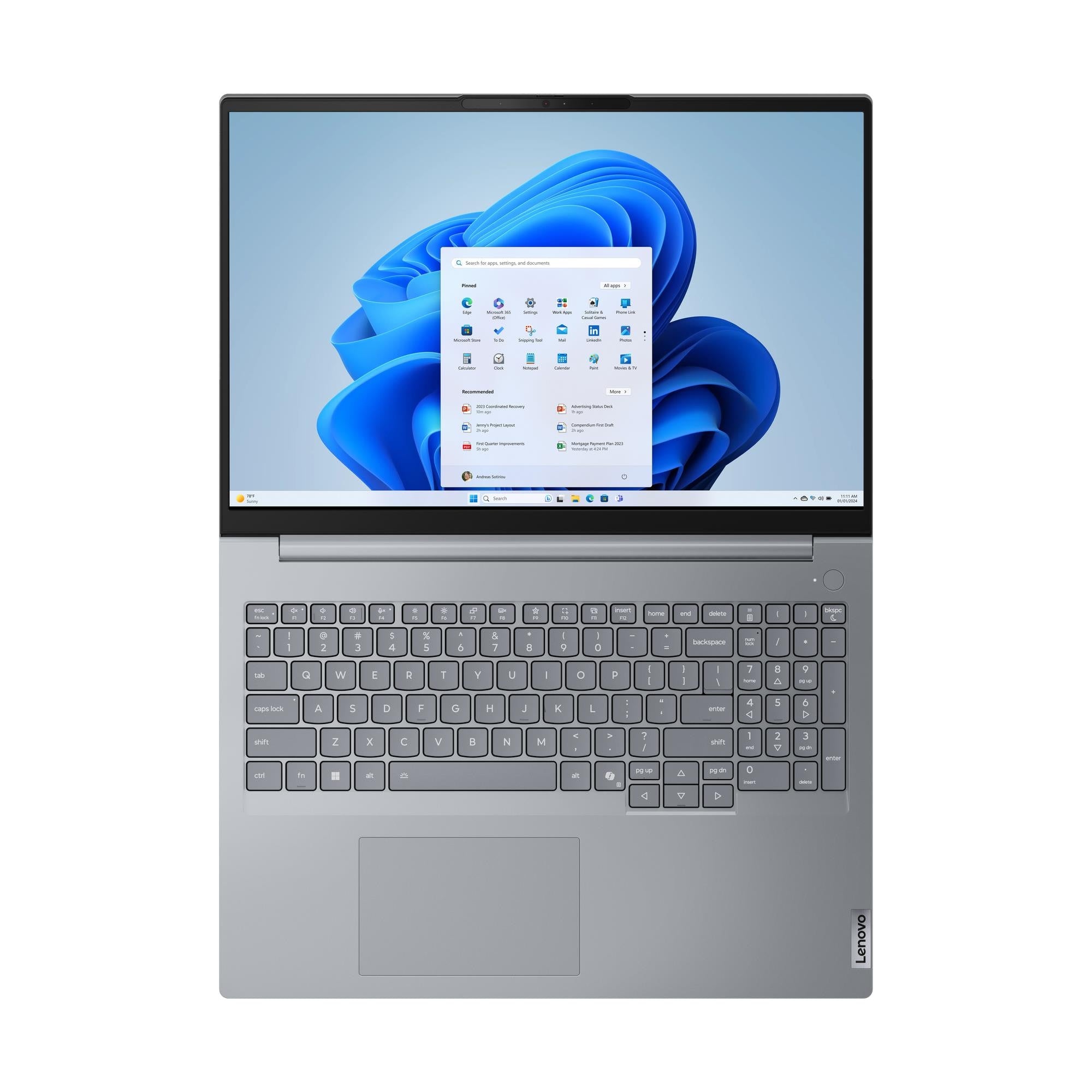 Lenovo ThinkBook 16 G9 16" Touchscreen Laptop – Intel Core 7 240H, 16GB RAM, 512GB SSD, Windows 11 Pro